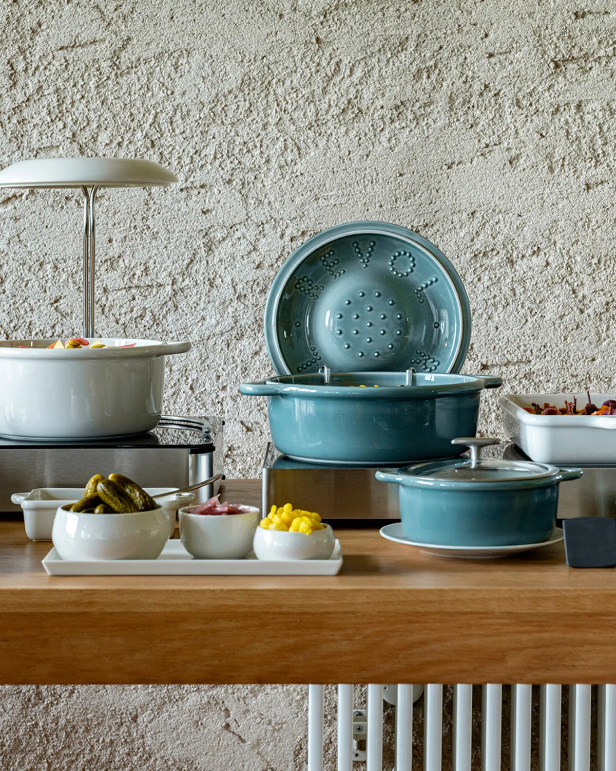 Revol BOMBANCE ROUND COCOTTE 31CM INDUCTION WITHOUT LID Alabaster white Induction SKU: '660267