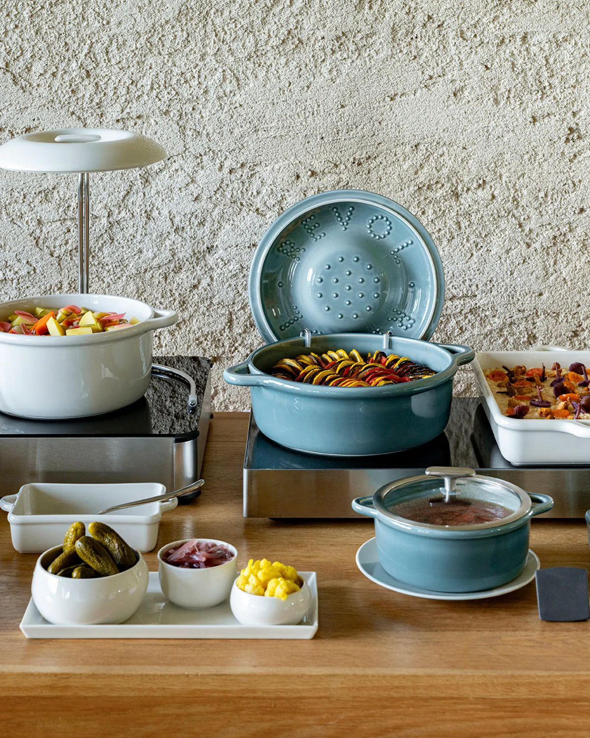 Revol BOMBANCE ROUND COCOTTE 31CM INDUCTION WITHOUT LID Cloud Grey Induction SKU: '660268