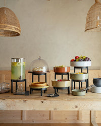 Revol EN SCENE JUICE DISPENSER WITH RISER AND DIP TRAY Glass Metal SKU: '660412