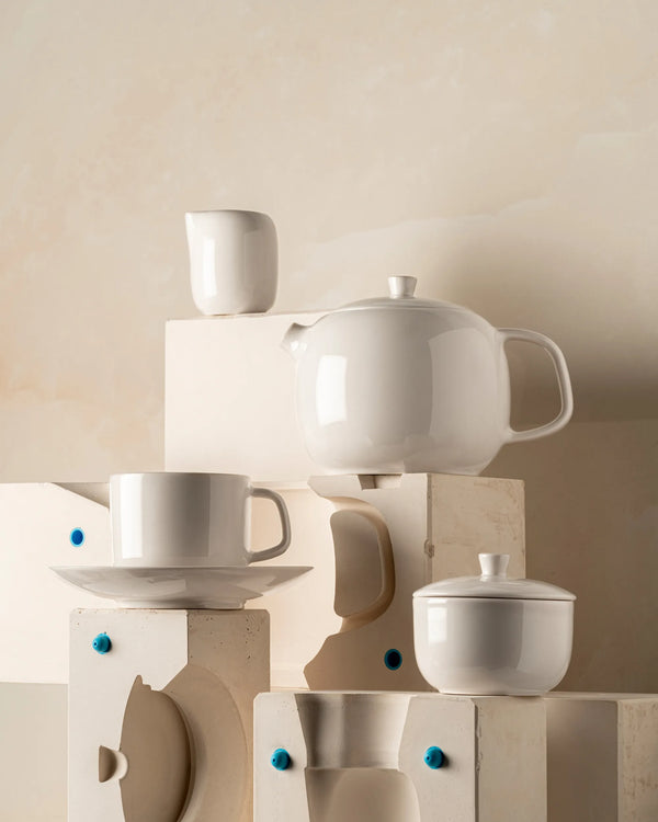 Revol MADELEINE ESPRESSO CUP AND SAUCER 8CL Alabaster white SKU: '660564