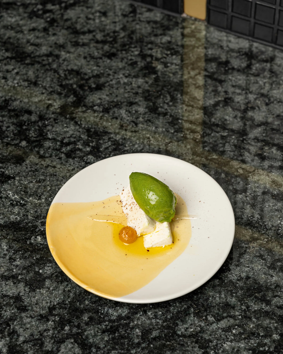 Revol CONFLUENCE ESPRESSO CUP AND SAUCER 8CL Saffron Alabaster white SKU: '660883