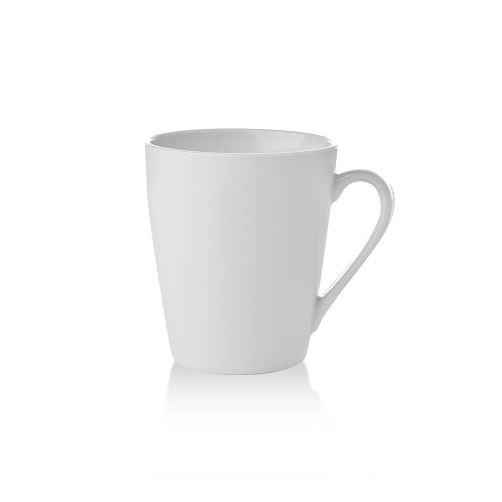 Turgla Delta-Coupe dia.3.25Inch  h:3.75Inch  9 oz. Round White Porcelain Mug SKU: ASA01MG00