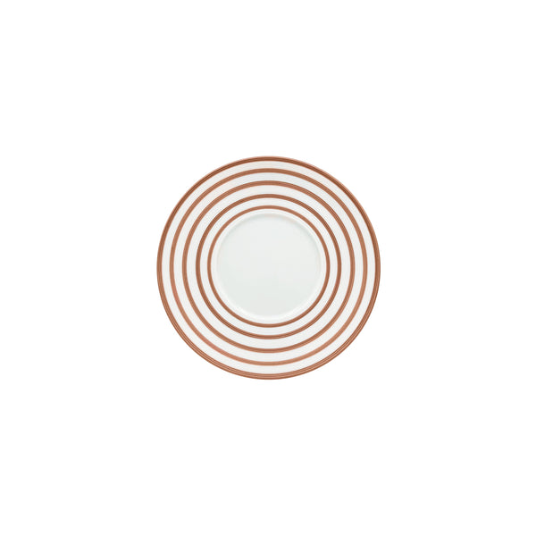 Jl Coquet HEMISPHERE Striped Metallic Pink - Bread Plate - 6.1 in SKU: HEM1008BS0149