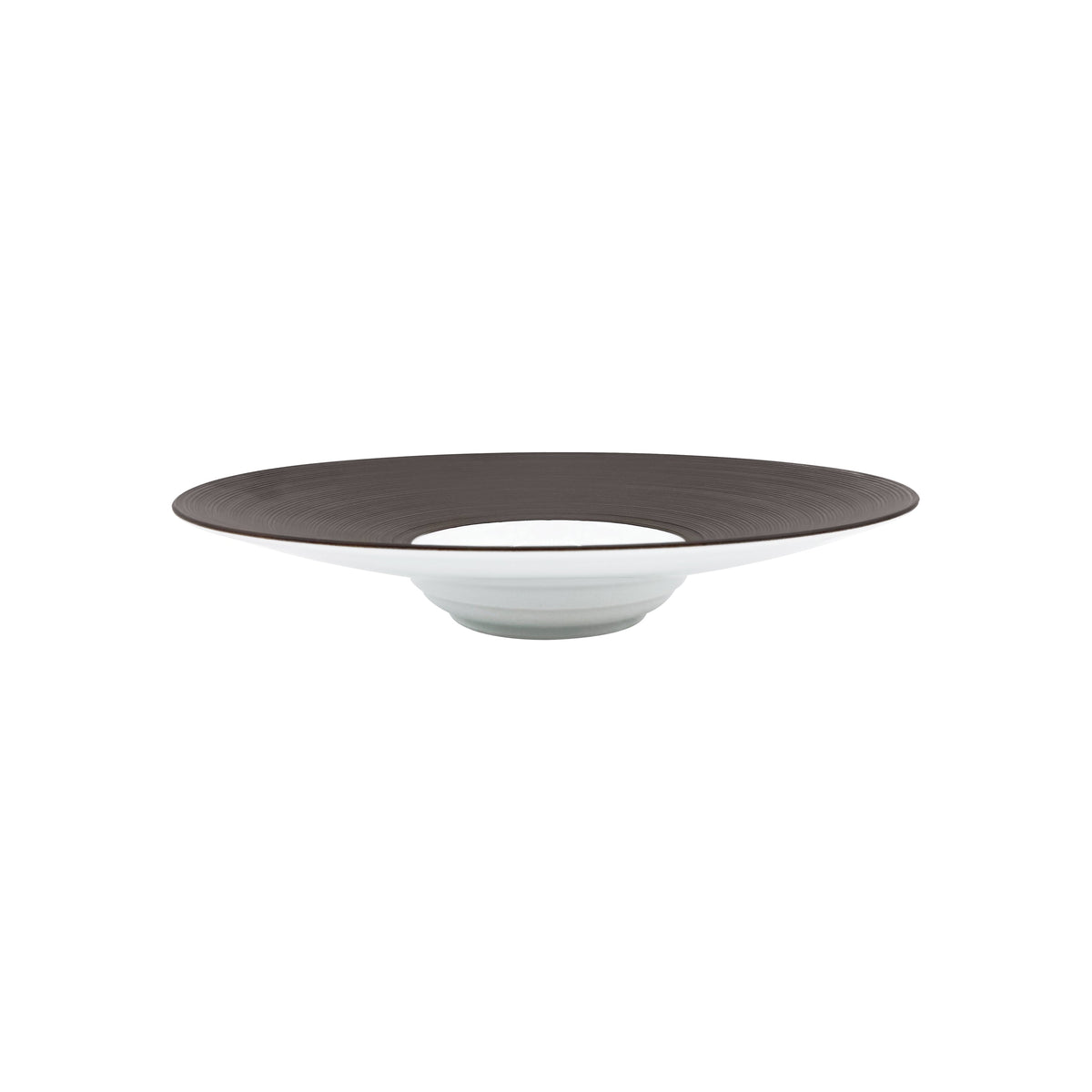 Jl Coquet HEMISPHERE Sepia - MM Rimmed Deep Plate - 9.1 in SKU: HEM1024BS0051