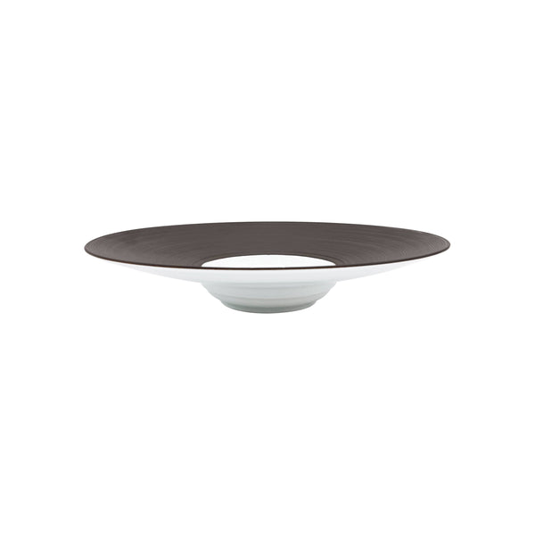 Jl Coquet HEMISPHERE Sepia - MM Rimmed Deep Plate - 9.1 in SKU: HEM1024BS0051