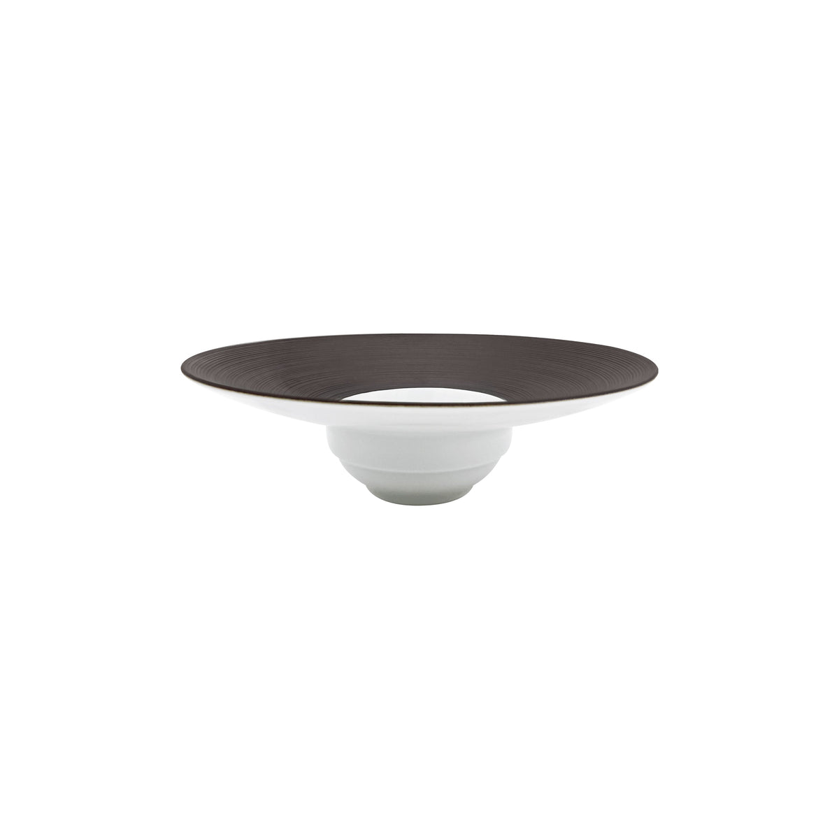 Jl Coquet HEMISPHERE Sepia - Small rimmed soup plate - 7.5 in SKU: HEM1026BS0051