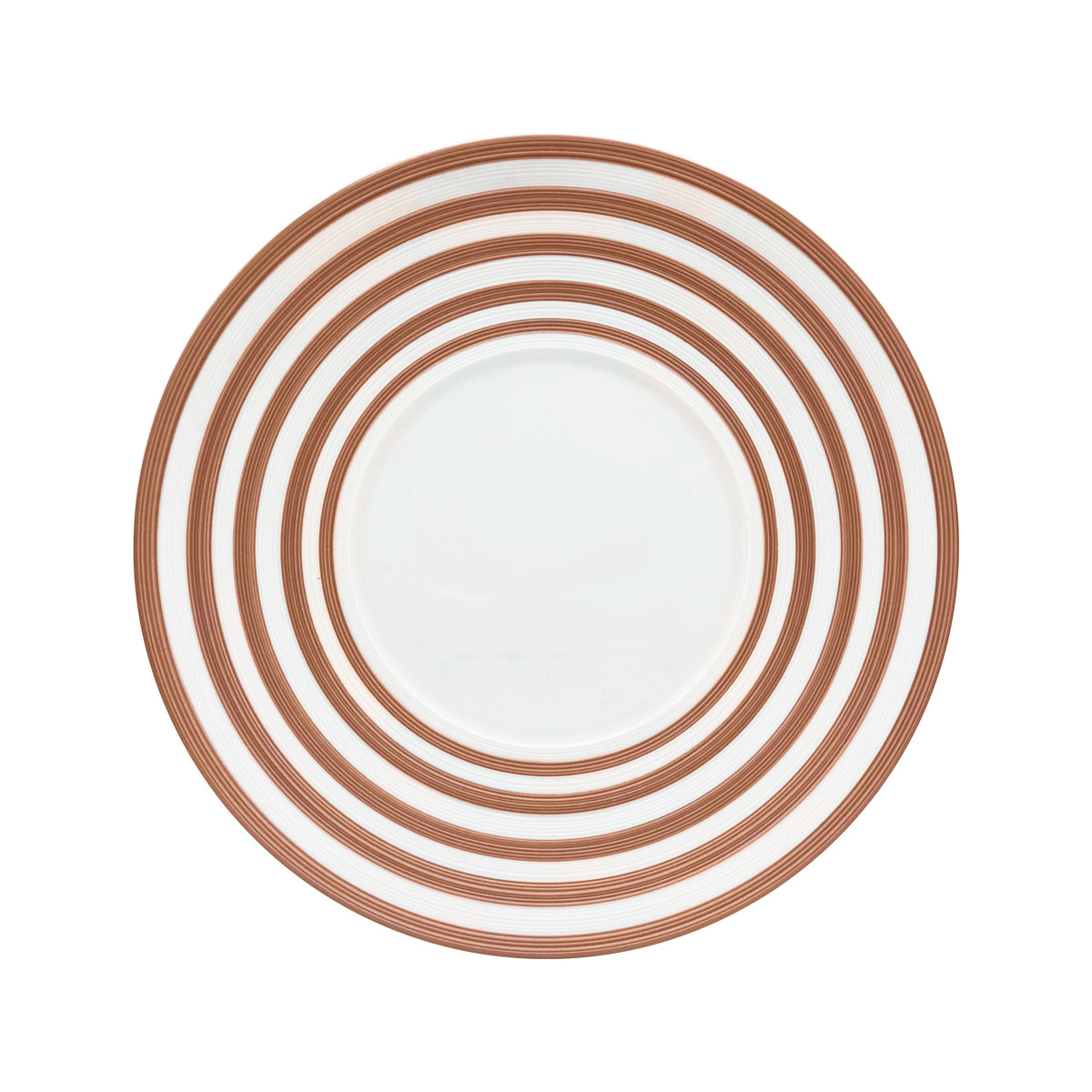 Jl Coquet HEMISPHERE Striped Metallic Pink - Flat Plate - 10.6 in SKU: HEM1034BS0149