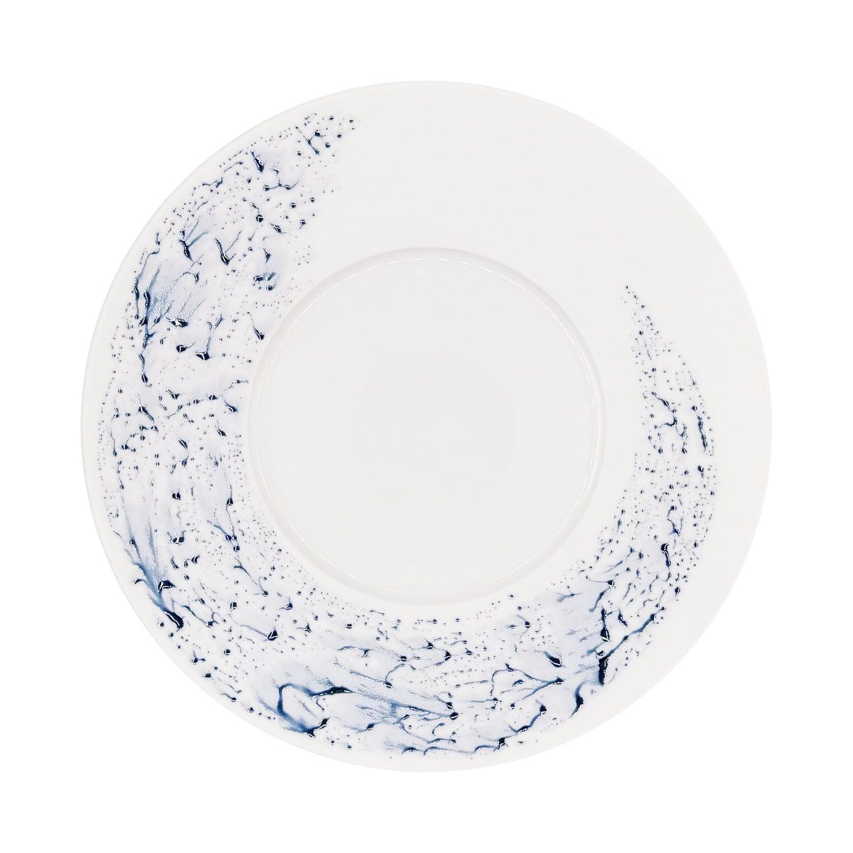 JL Coquet  BLUE IMPRESSION - Assiette 29 cm - 15, 2011 5.91 Inch SKU: DMO1004BIMPBLNC000