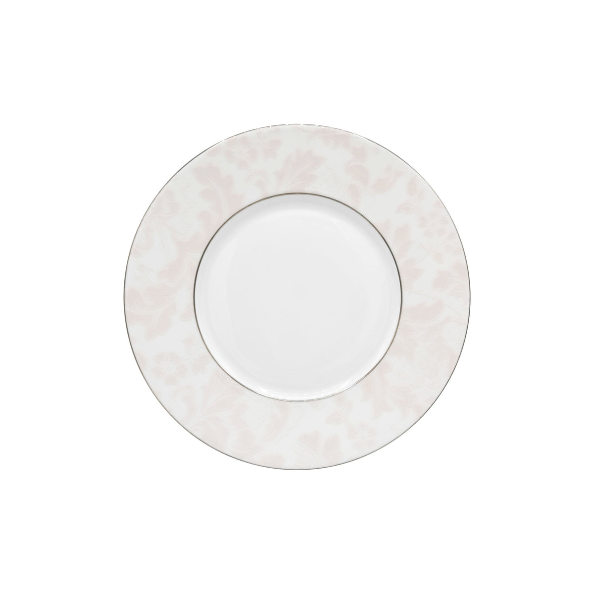 Jl Coquet INDIAN COLOUR Powder Pink Platinum Trim - Dessert Plate, 2011 - 9.1 in SKU: DMO1028BBP055