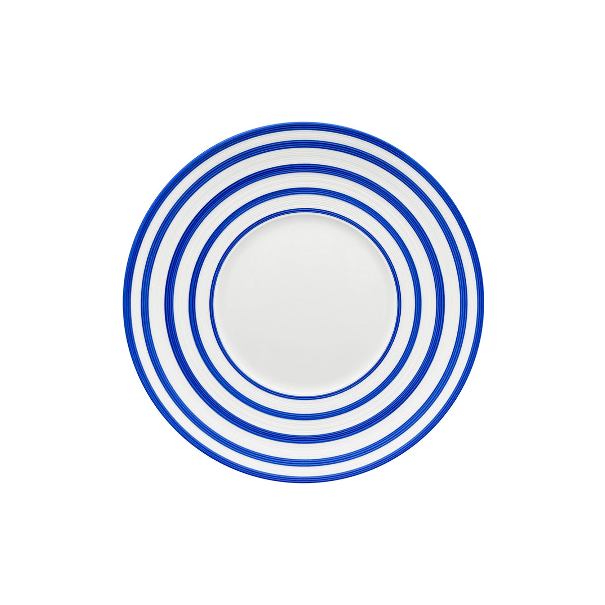 Jl Coquet HEMISPHERE Striped Royal Blue - Dessert Plate - 8.3 in SKU: HEM1028BS0094