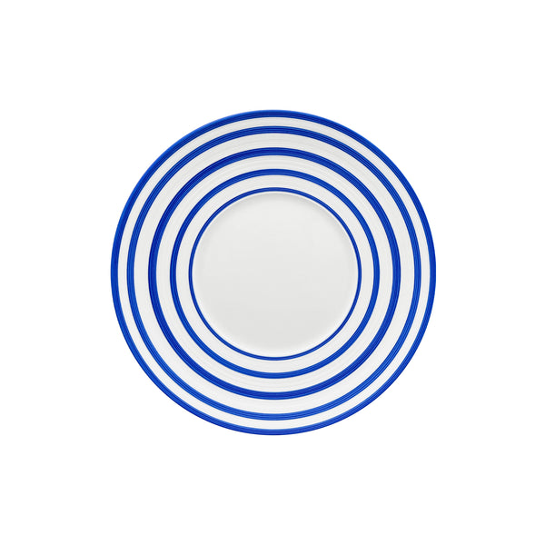 Jl Coquet HEMISPHERE Striped Royal Blue - Dessert Plate - 8.3 in SKU: HEM1028BS0094