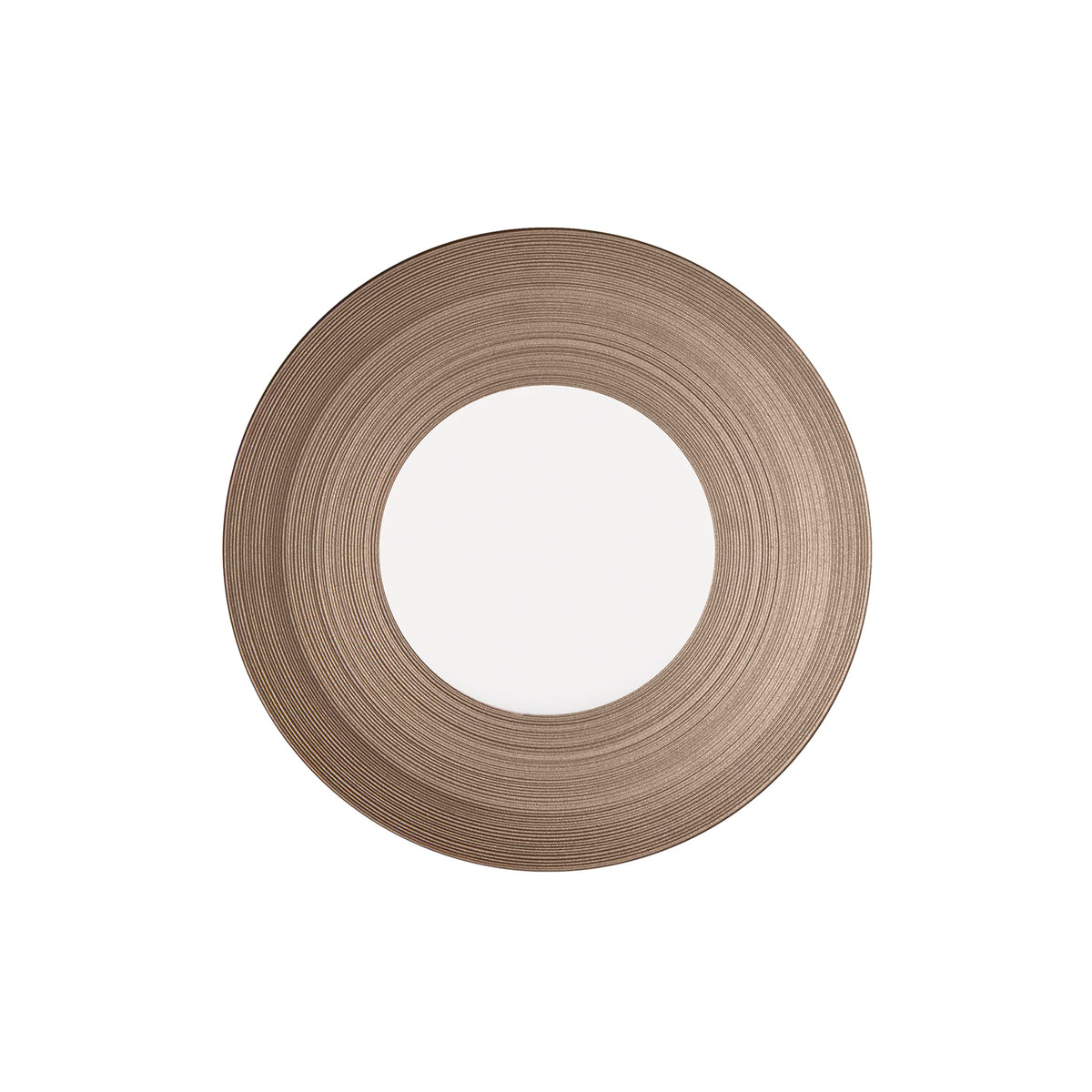 Jl Coquet HEMISPHERE Metallic Grey - Dessert Plate - 8.3 in SKU: HEM1028BS0030