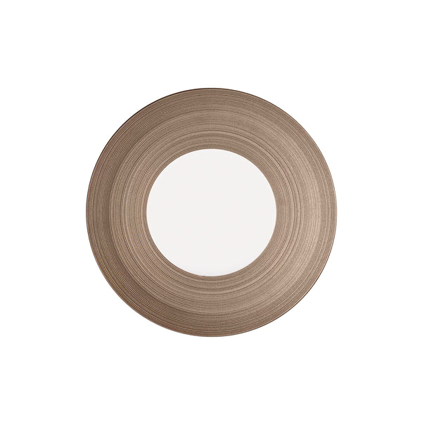 Jl Coquet HEMISPHERE Metallic Grey - Dessert Plate - 8.3 in SKU: HEM1028BS0030