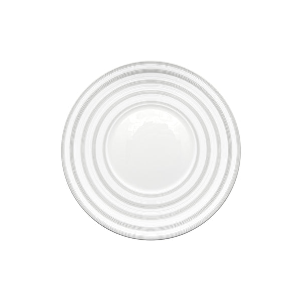 Jl Coquet HEMISPHERE Striped Grey - Dessert Plate - 8.3 in SKU: HEM1028BS0079