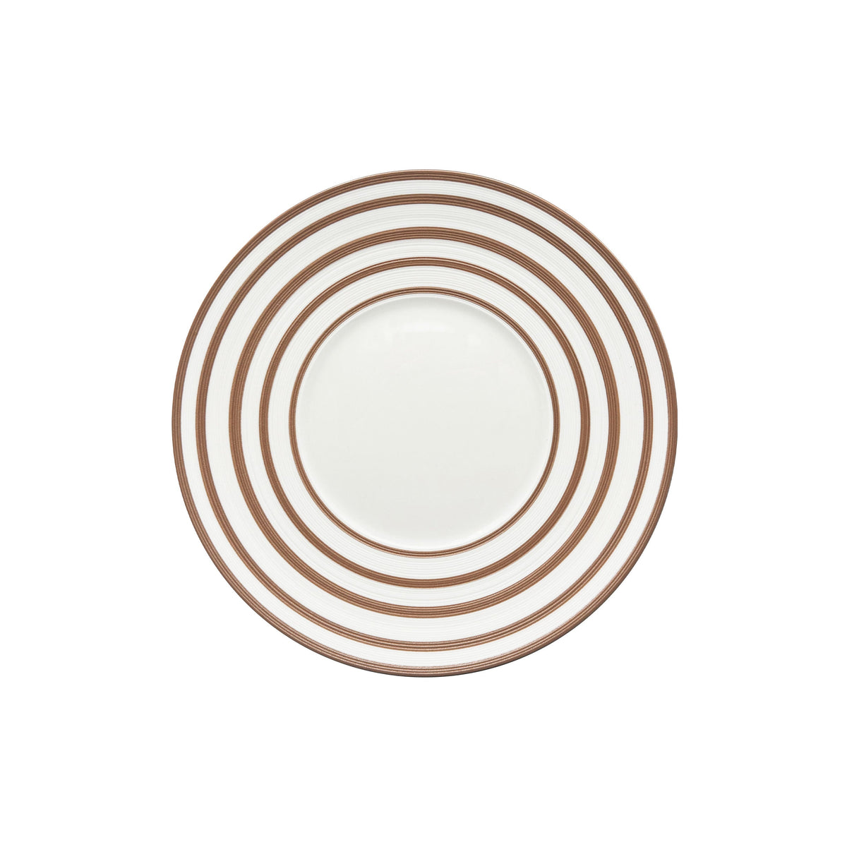 Jl Coquet HEMISPHERE Striped Metallic Pink - Dessert Plate - 8.3 in SKU: HEM1028BS0149