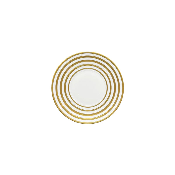 Jl Coquet HEMISPHERE Striped Gold - Bread Plate - 6.1 in SKU: HEM1008BSA055