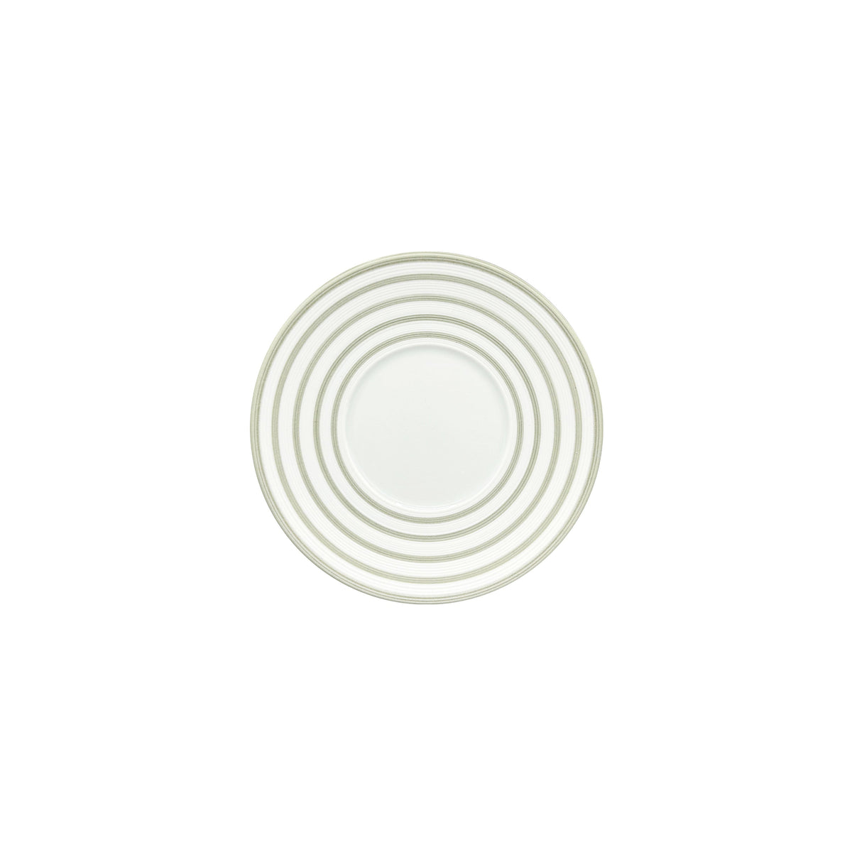 Jl Coquet HEMISPHERE Striped Khaki Green - Bread Plate - 6.1 in SKU: HEM1008BS0083
