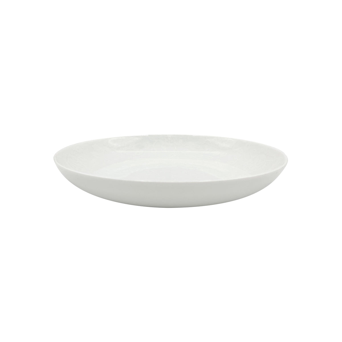 Jl Coquet THISTLES White on white - MM pasta plate - 9.4 in SKU: HOR1009BB0016