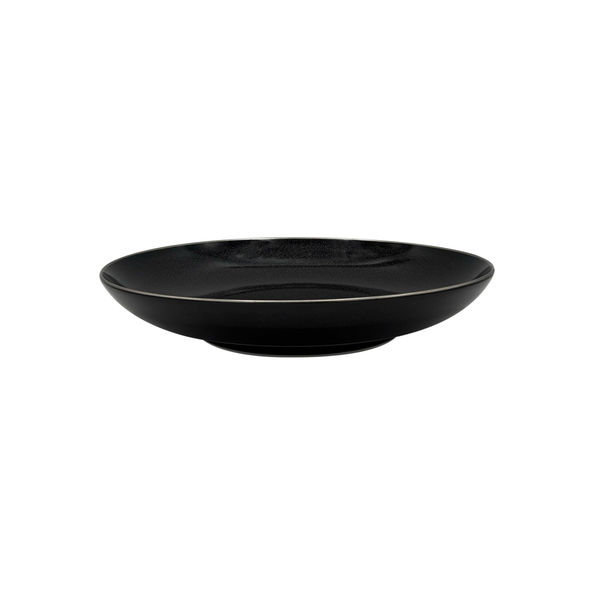 Jaune de Chrome BLACK GLITTER Platinum Fillet - MM Pasta Plate  - 9.4 in SKU: HOR1009NPAINPAIP00
