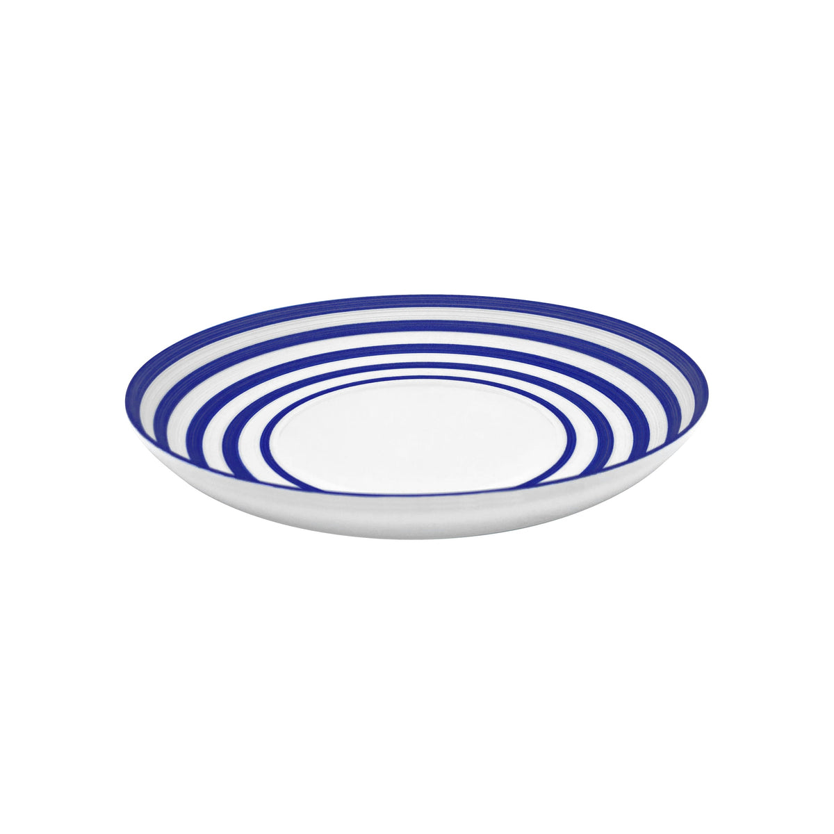 Jl Coquet HEMISPHERE Striped Royal Blue - MM Pasta Plate - 9.4 in SKU: HEM1009BS0094
