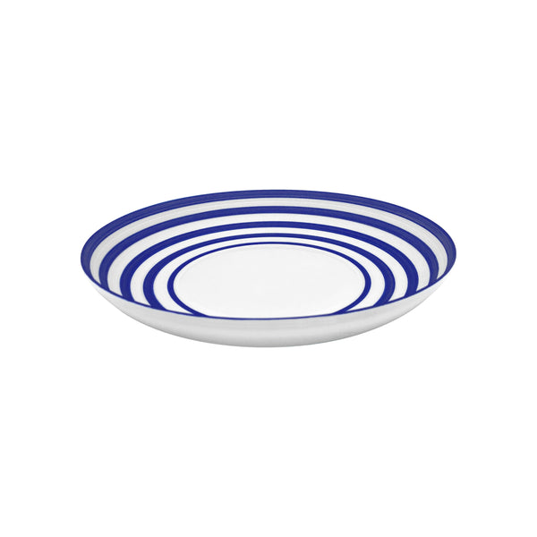Jl Coquet HEMISPHERE Striped Royal Blue - MM Pasta Plate - 9.4 in SKU: HEM1009BS0094