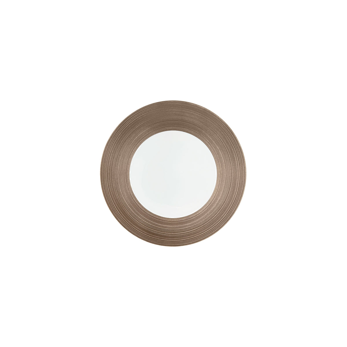 Jl Coquet HEMISPHERE Metallic Grey - Asian Plate 15 - 5.9 in SKU: HEM1013BS0030