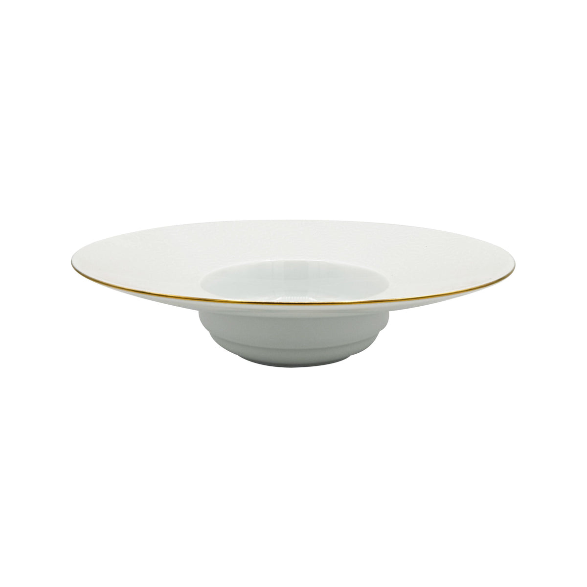 Jl Coquet ARJUNA White Gold Fillet - Large Winged Soup Plate - 10.4 in SKU: HOR1023BBA096