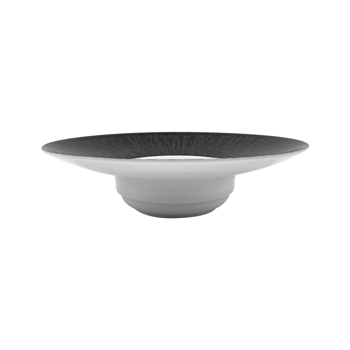 JL Coquet  LES HEURES DE LA NUIT - Assiette creuse ? aile GM 10.24 Inch SKU: HOR1023HDLNBLNC000