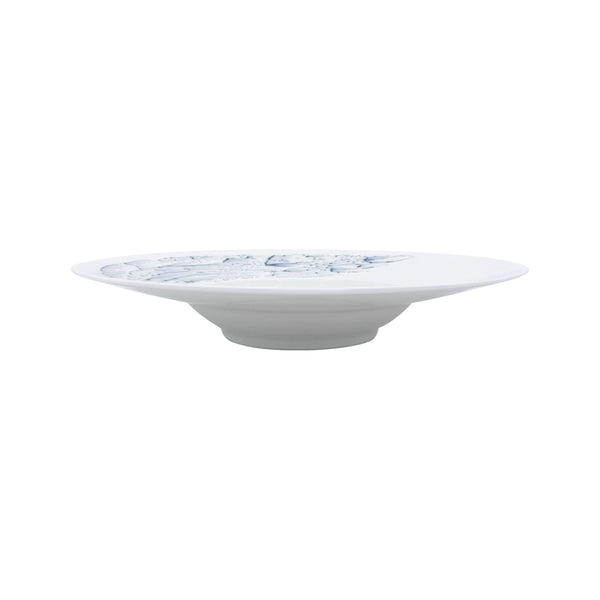 JL Coquet  BLUE IMPRESSION - Assiette creuse ? aile JDC 10.63 Inch SKU: JDC1052BIMPBLNC000