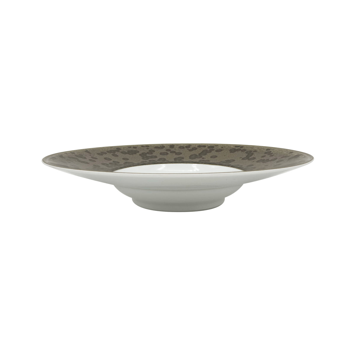 Jaune de Chrome ZULOU - JDC rimmed soup plate  - 10.6 in SKU: JDC1052ZOULBLNC000