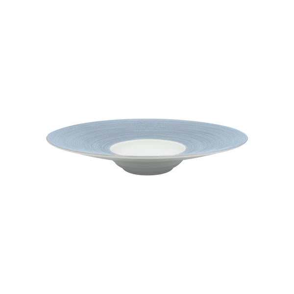 Jl Coquet HEMISPHERE Storm Blue - MM Rimmed Deep Plate - 9.1 in SKU: HEM1024BS0011