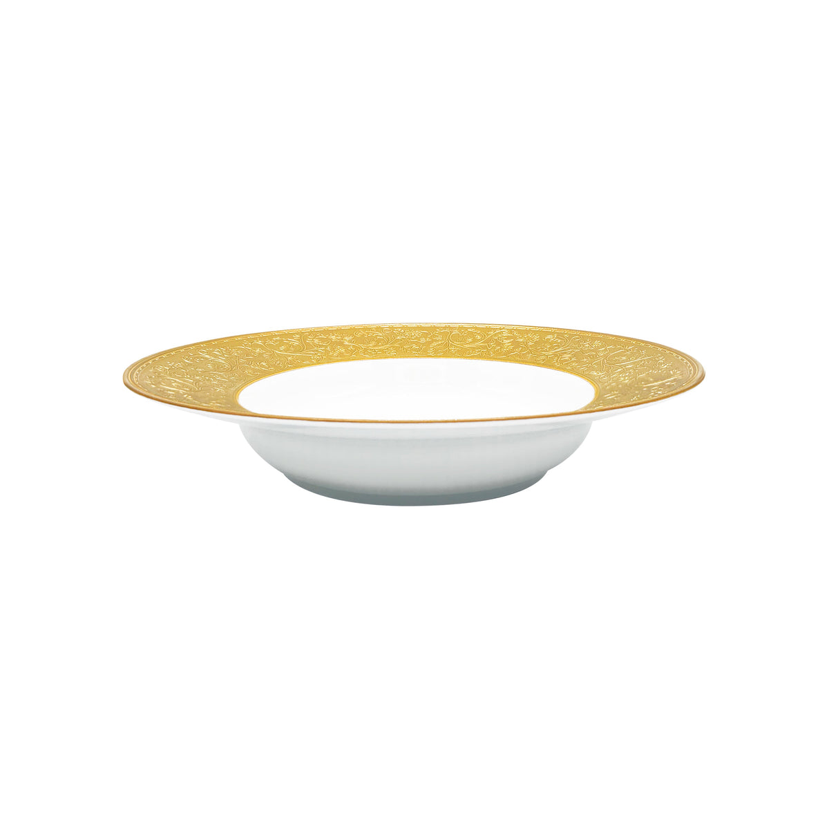 Jl Coquet SWAN Gold - MM Rimmed Deep Plate - 9.1 in SKU: SWA1024BSA002
