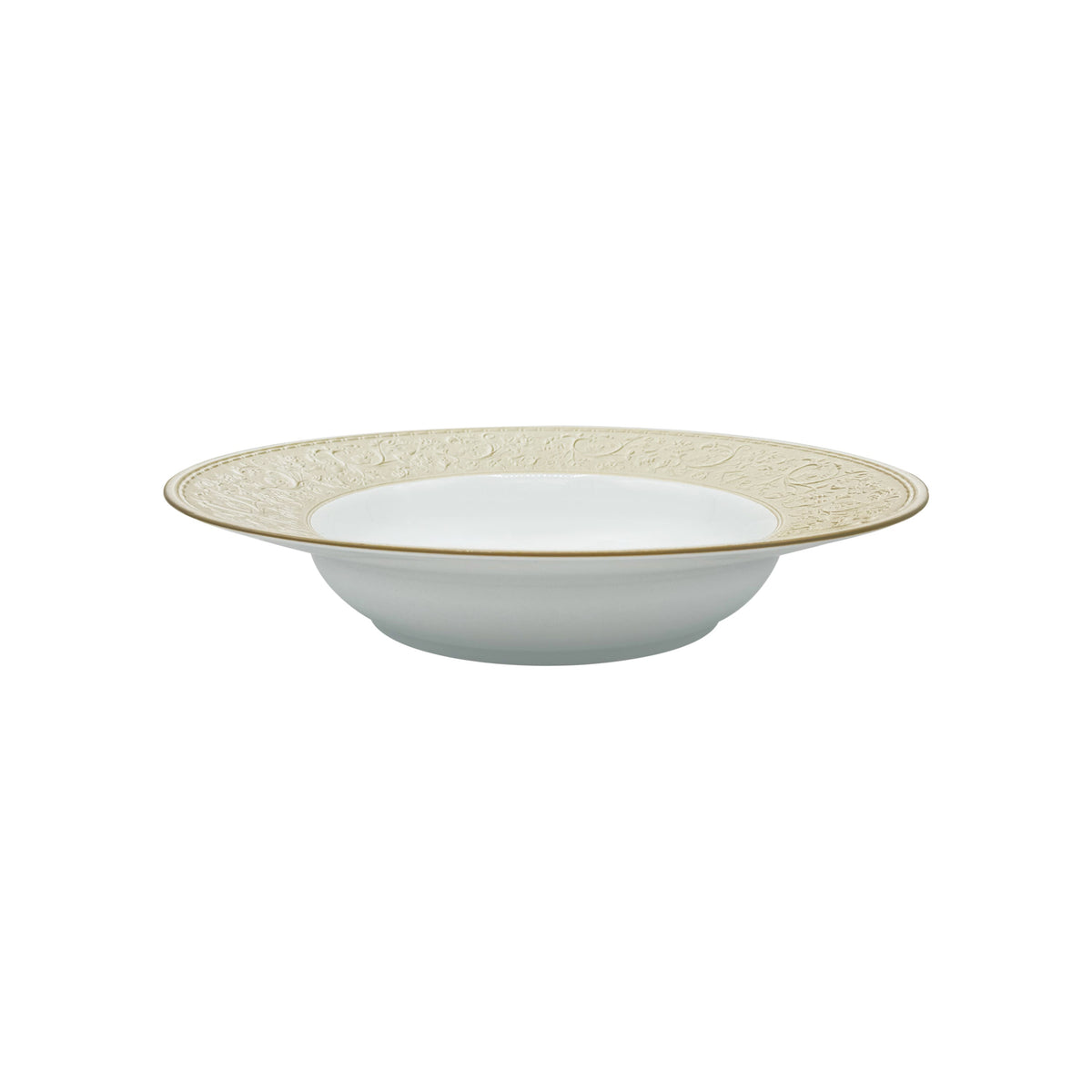 Jl Coquet SWAN Sand - MM Rimmed Deep Plate - 9.1 in SKU: SWA1024BS0303