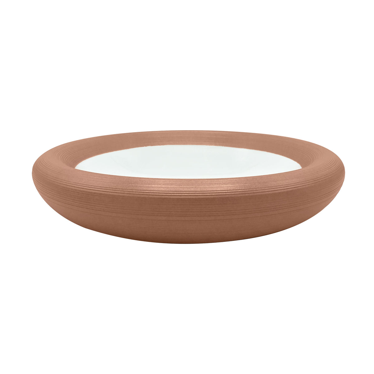 Jl Coquet HEMISPHERE Metallic Rose - Bubble Deep Plate - 9.4 in SKU: HEM1088BS0048