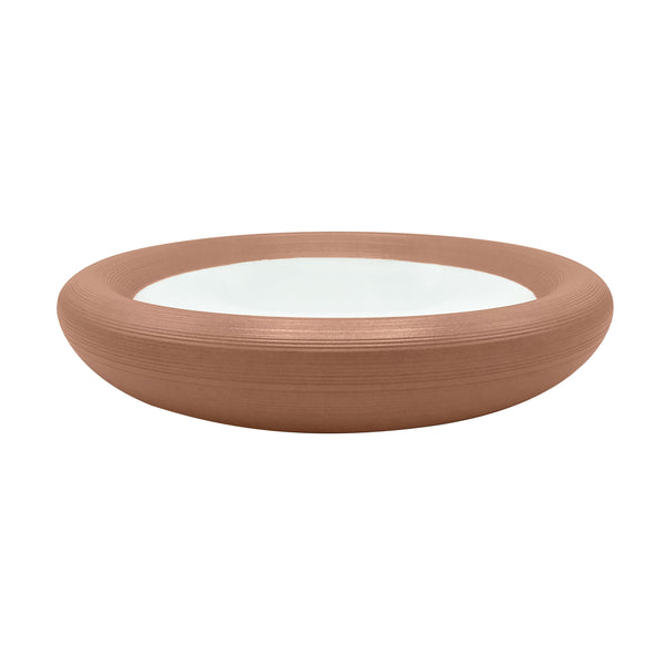Jl Coquet HEMISPHERE Metallic Rose - Bubble Deep Plate - 9.4 in SKU: HEM1088BS0048