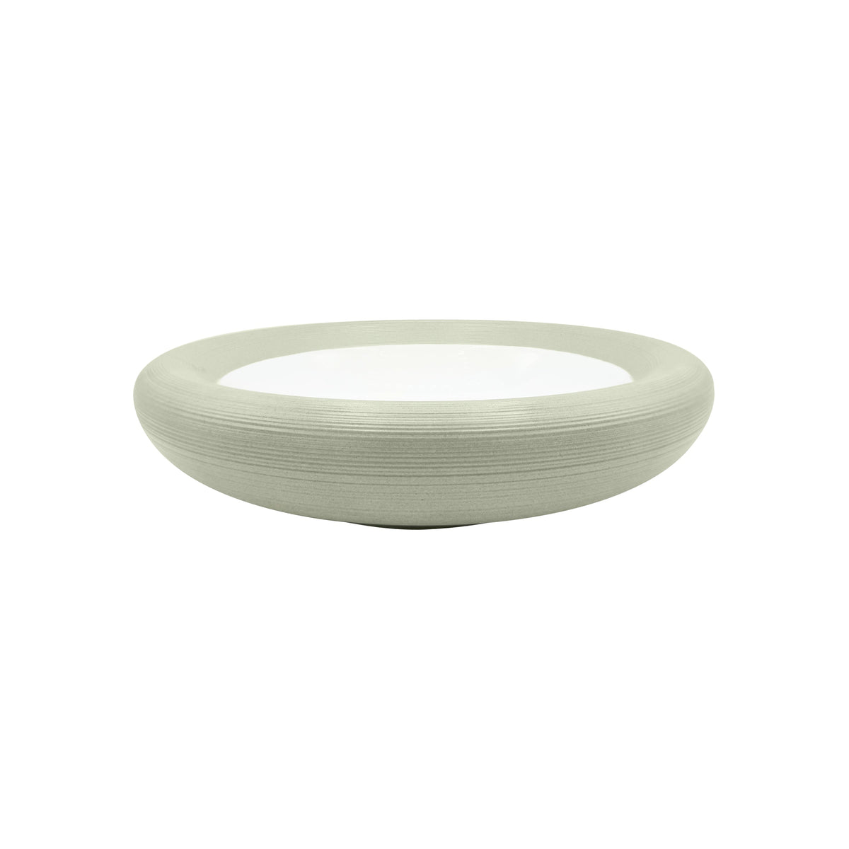 Jl Coquet HEMISPHERE Khaki Green - Bubble Deep Plate - 9.4 in SKU: HEM1088BS0063