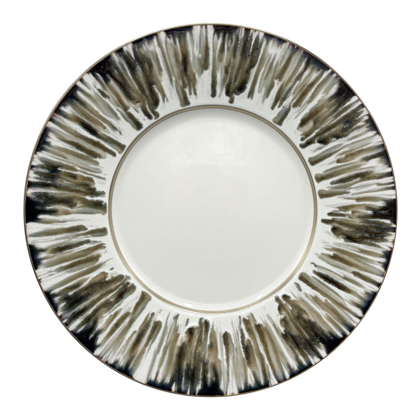 JL Coquet  ?CAILLE CR?ME Filet Bronze - Assiette de pr?sentation, 1824 12.6 Inch SKU: MHV1039ECRECREMB00