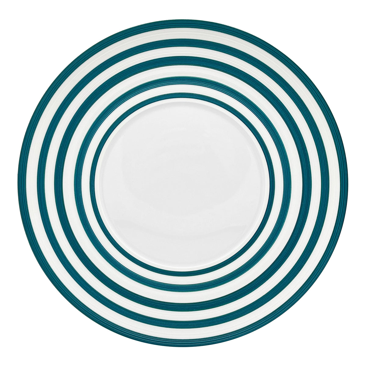 Jl Coquet HEMISPHERE Striped Persian Blue - Serving Plate - 12.6 in SKU: HEM1039BS0280