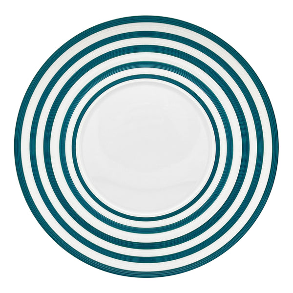 Jl Coquet HEMISPHERE Striped Persian Blue - Serving Plate - 12.6 in SKU: HEM1039BS0280