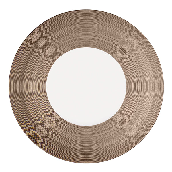 Jl Coquet HEMISPHERE Metallic Grey - Serving Plate - 12.6 in SKU: HEM1039BS0030