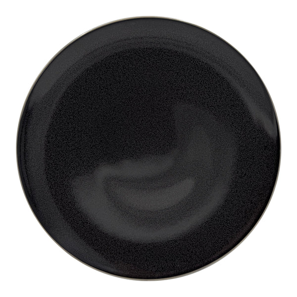 Jaune de Chrome BLACK SEQUIN Platinum Net - Serving Plate  - 12.6 in SKU: AGO1039NPAIBLNCP00