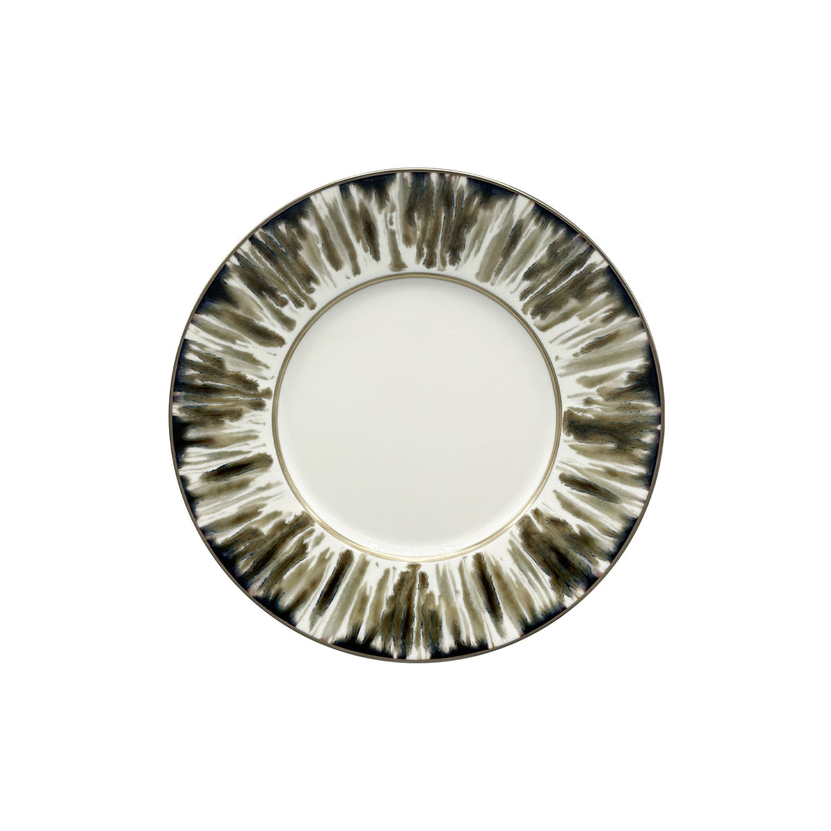 JL Coquet  ?CAILLE CR?ME Filet Bronze - Assiette ? dessert, 1824 8.27 Inch SKU: MHV1028ECRECREMB00