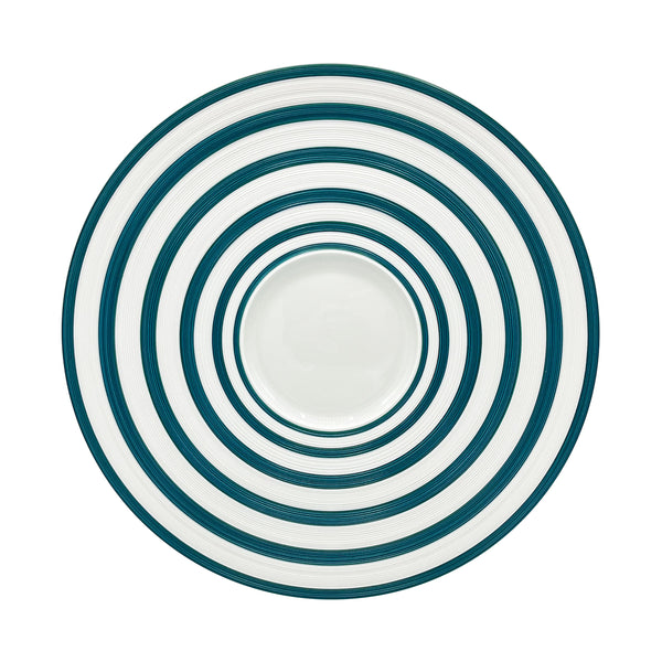 Jl Coquet HEMISPHERE Striped Persian Blue - Appetizer Plate - 11.4 in SKU: HEM1031BS0280