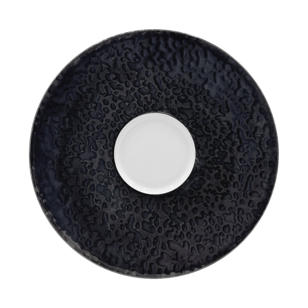 JL Coquet  JUNGLE - Assiette Mise en bouche 11.42 Inch SKU: HOR1031JUBKBLNC000