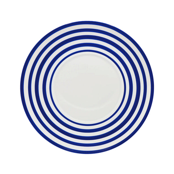 Jl Coquet HEMISPHERE Striped Royal Blue - Flat Plate - 10.6 in SKU: HEM1034BS0094