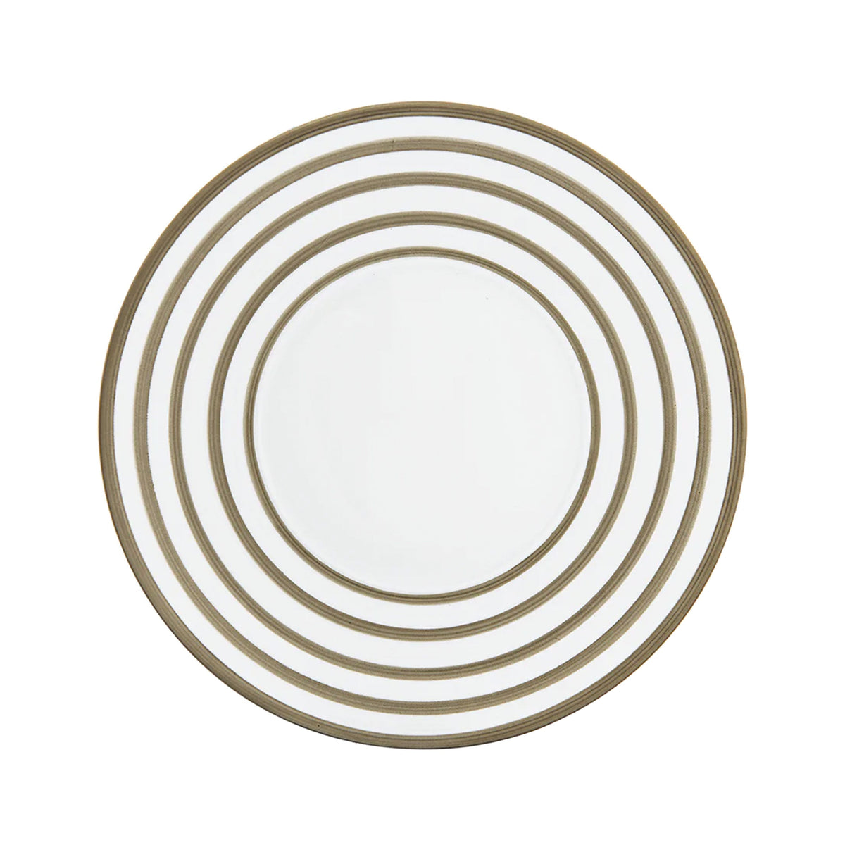 Jl Coquet HEMISPHERE Striped Metallic Grey - Flat Plate - 10.6 in SKU: HEM1034BS0045