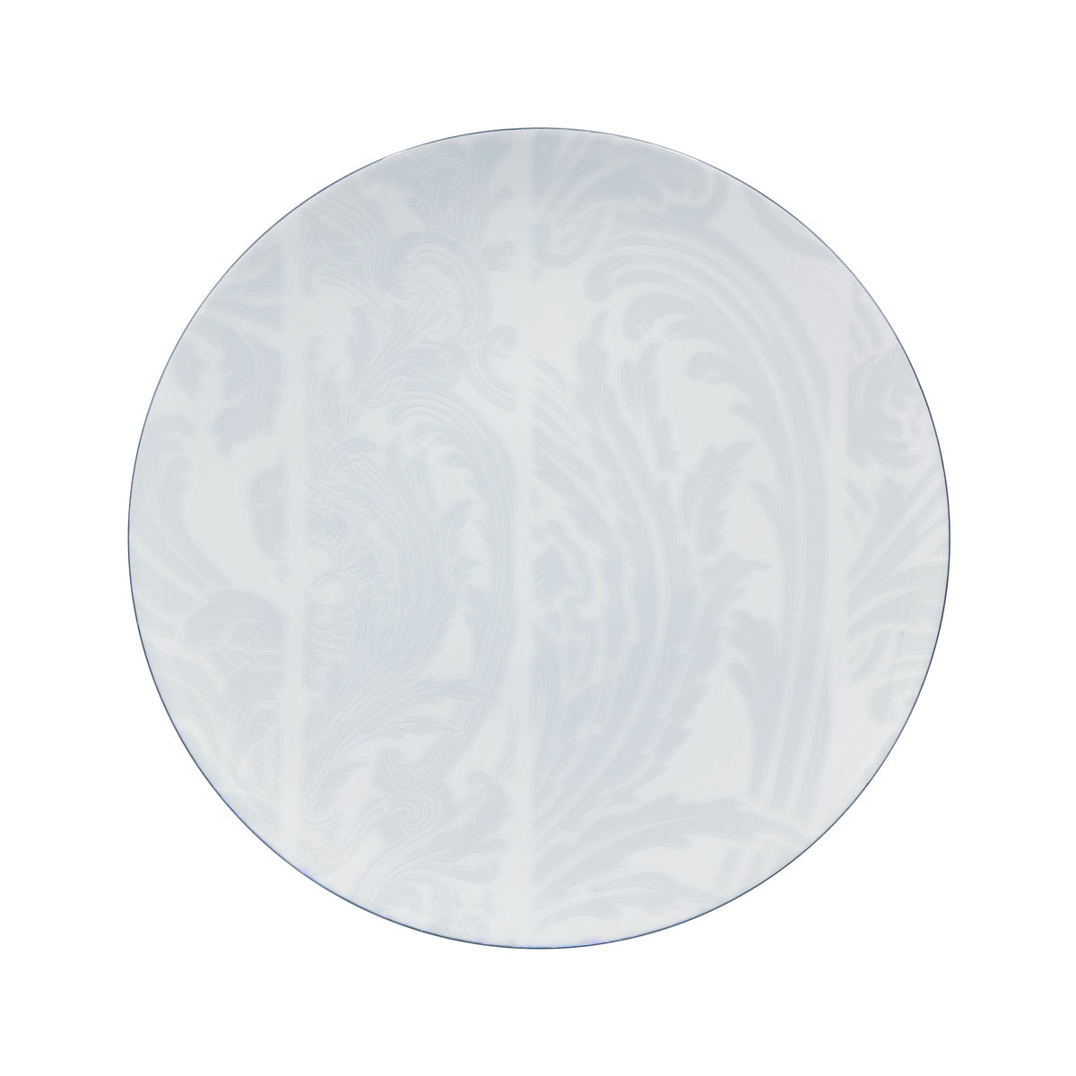 Jl Coquet INDIAN Blue Pearl Platinum Trim - Flat Plate - 10.6 in SKU: AGO1034BBP053