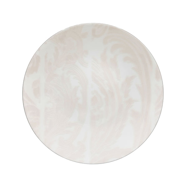 Jl Coquet INDIAN COLOUR Powder Pink Platinum Trim - Flat Plate - 10.6 in SKU: AGO1034BBP055