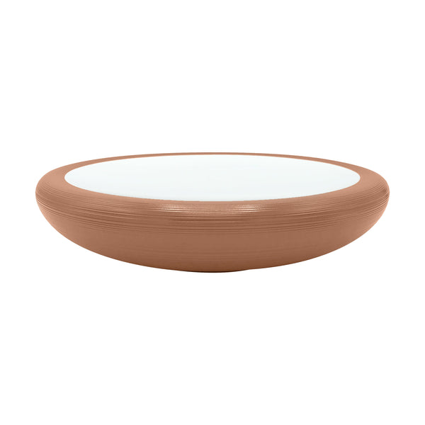 Jl Coquet HEMISPHERE Metallic Rose - Bubble Flat Plate - 9.4 in SKU: HEM1089BS0048