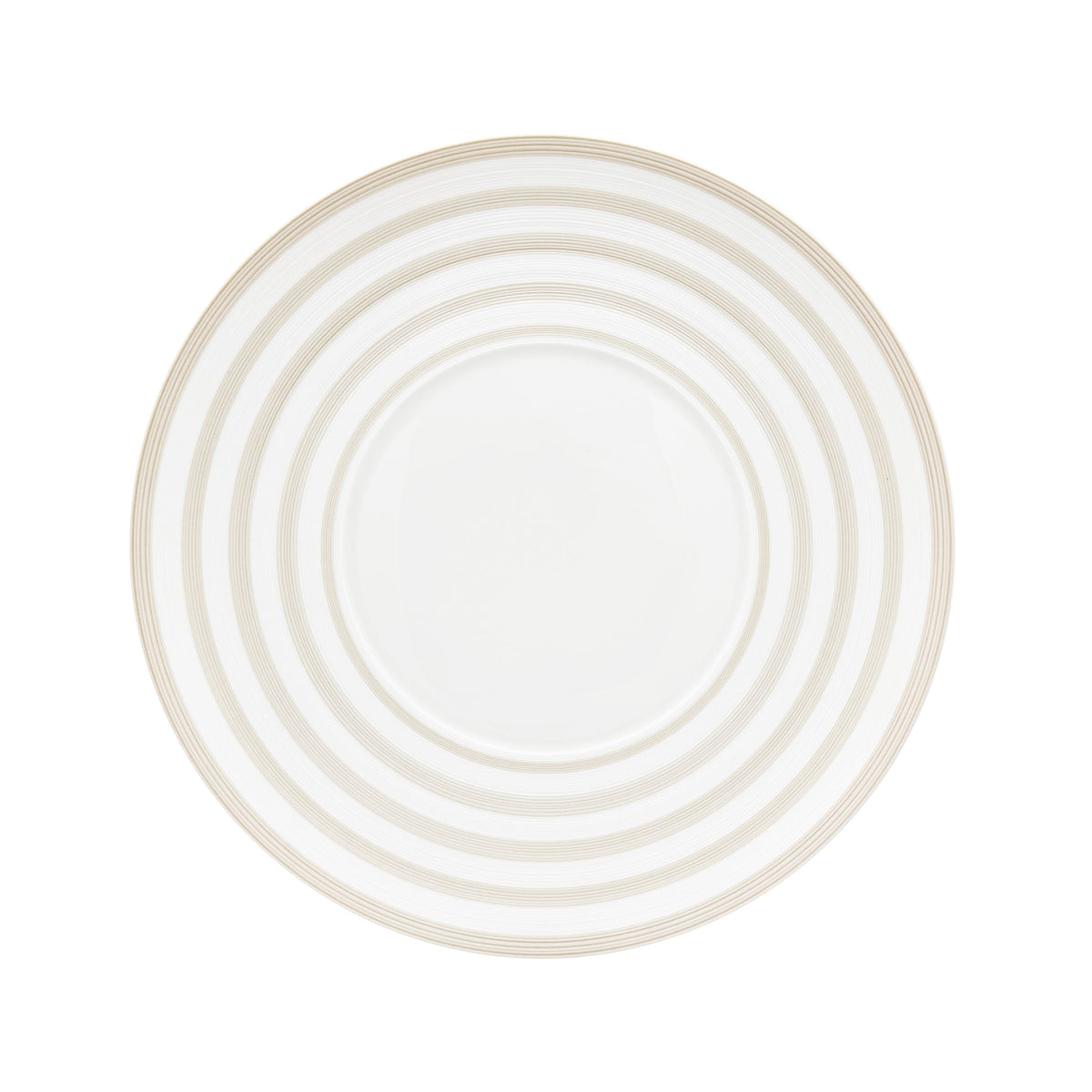 Jl Coquet Hemisphere Striped Vanilla - Flat Plate - 10.6 in SKU: HEM1034BS0082
